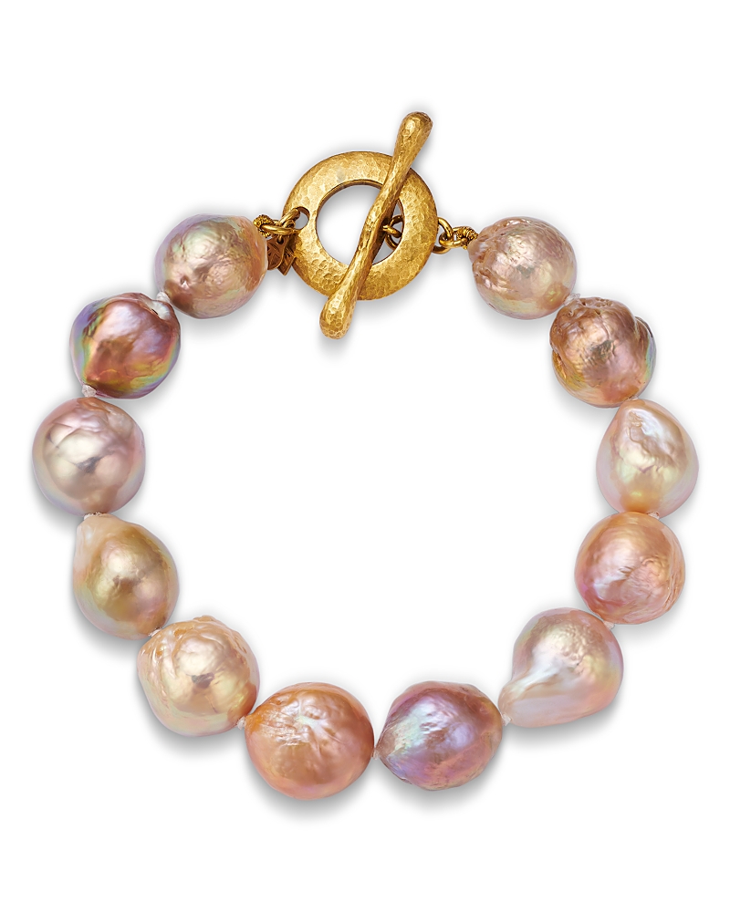 Jorge Adeler 18K Yellow Gold Sea South Sea Freshwater Pearl Bracelet