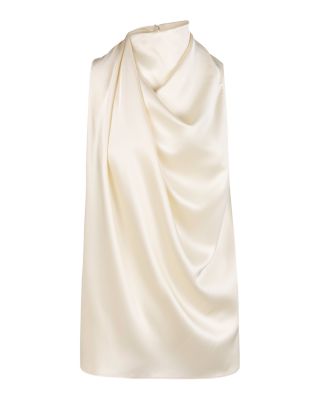 Kate Silk Sleeveless Draped Top