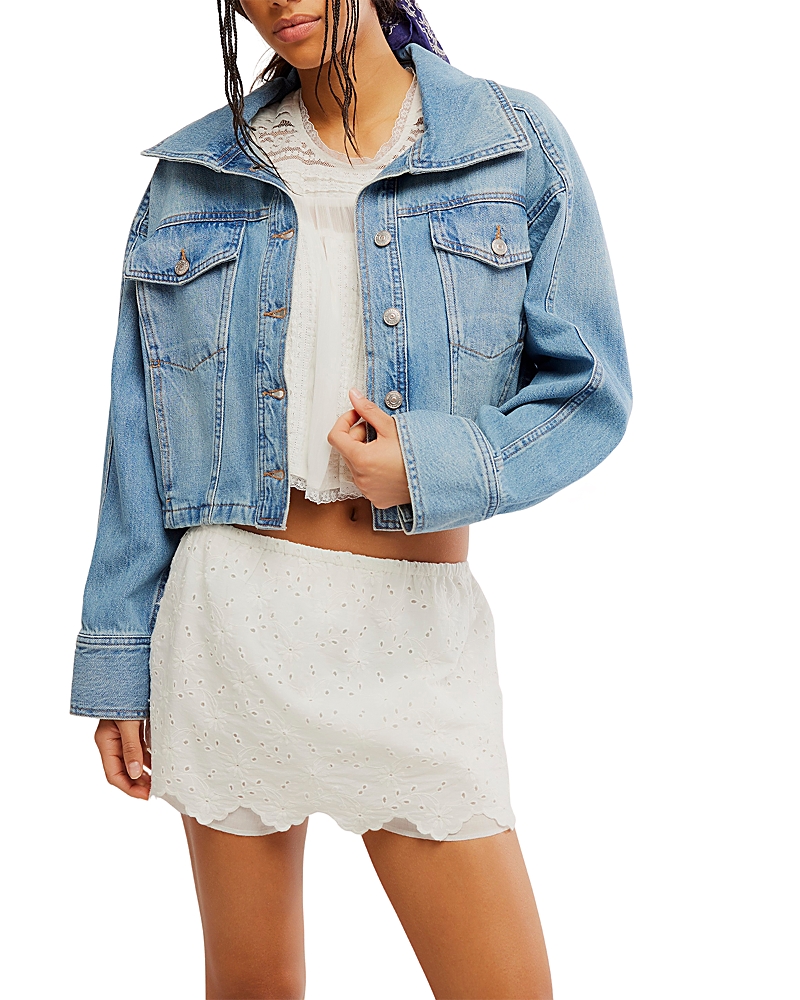 Free People Side To Side Denim Jacket