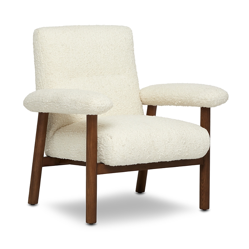 Interlude Home Nolan Lounge Chair In White