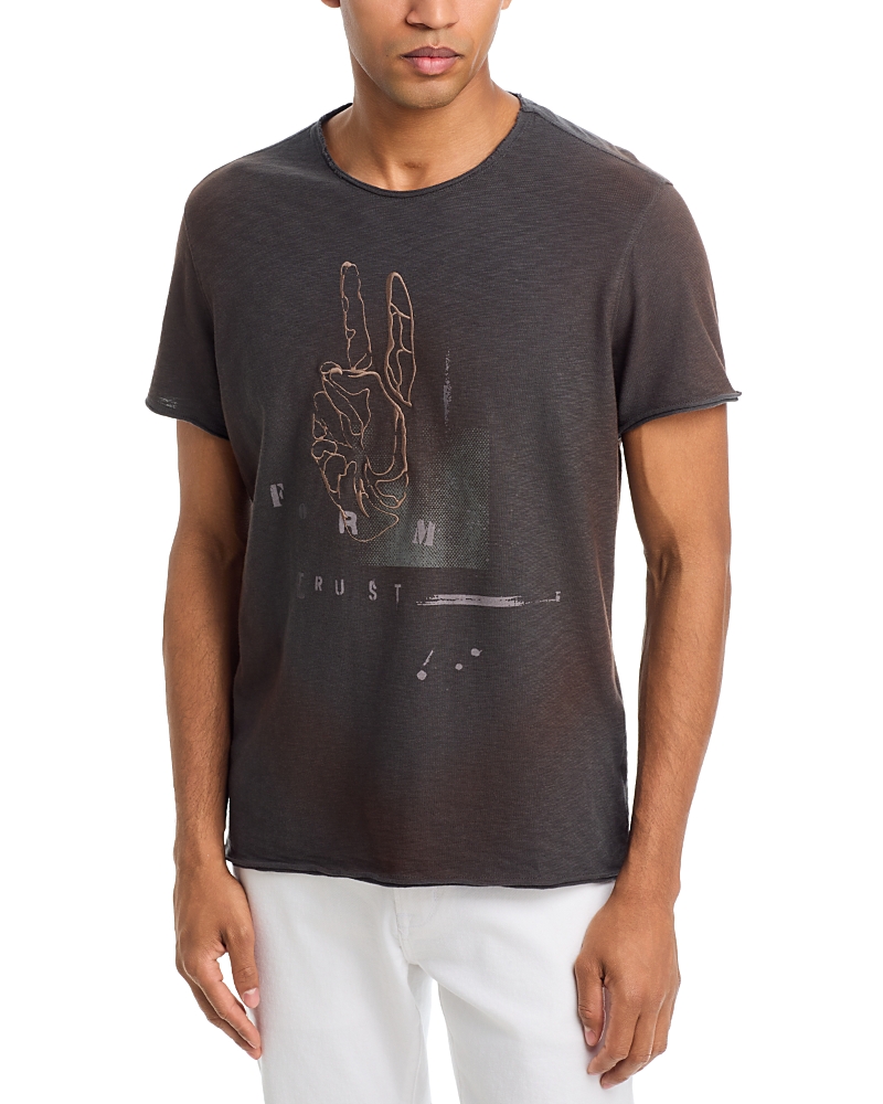 John Varvatos Form Raw Edge Graphic T-Shirt