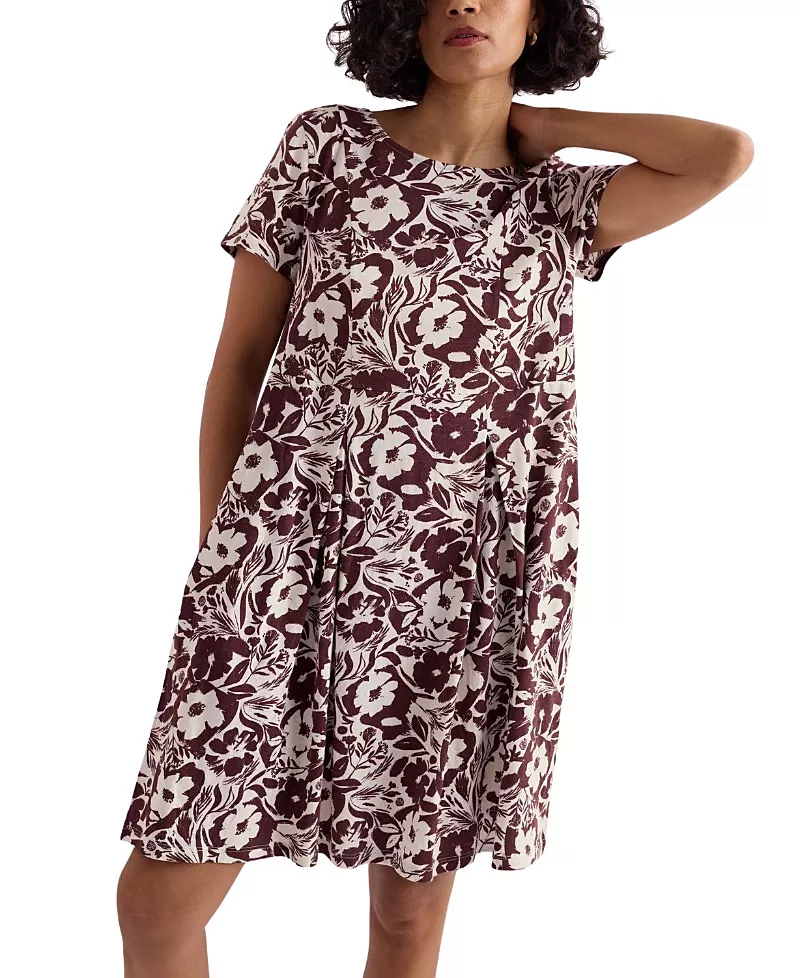 Seasalt Cornwall Witch Hazel Short Sleeve Dress