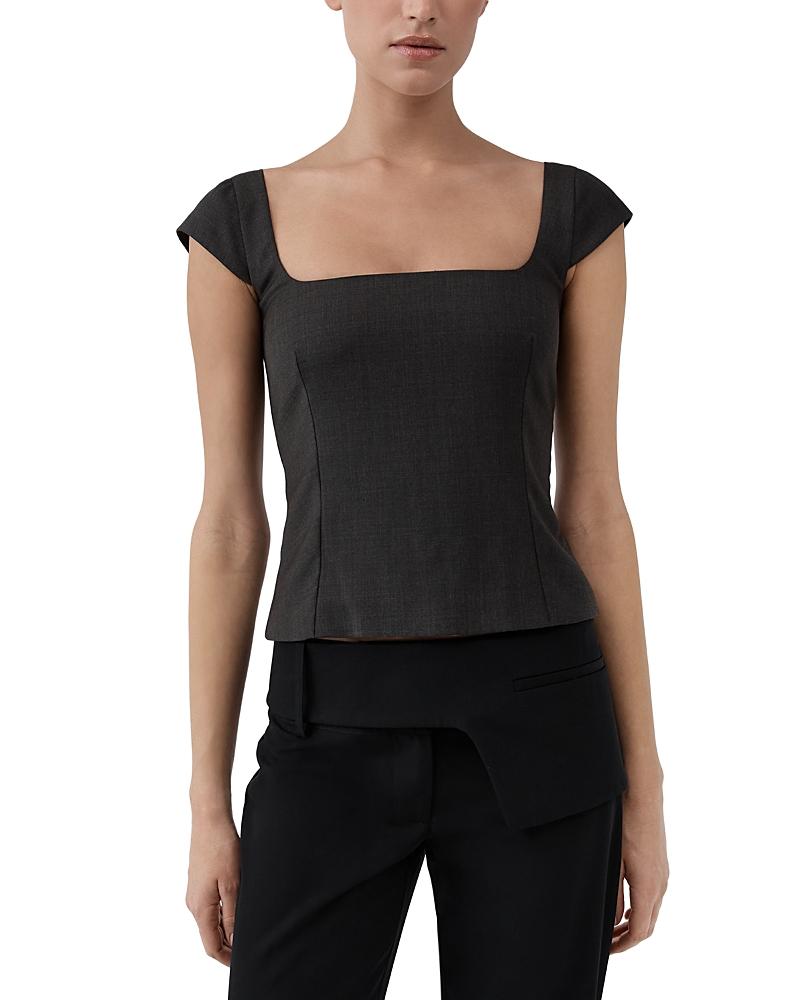St. Agni Wool Blend Cap Sleeve Top