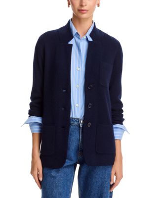 100% Cashmere Notch Collar Blazer - Exclusive