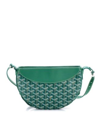   Hirondelle Shoulder Bag Coated Canvas and Leather