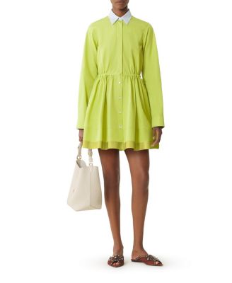 Short Shirt Dress In Cotton Poplin
