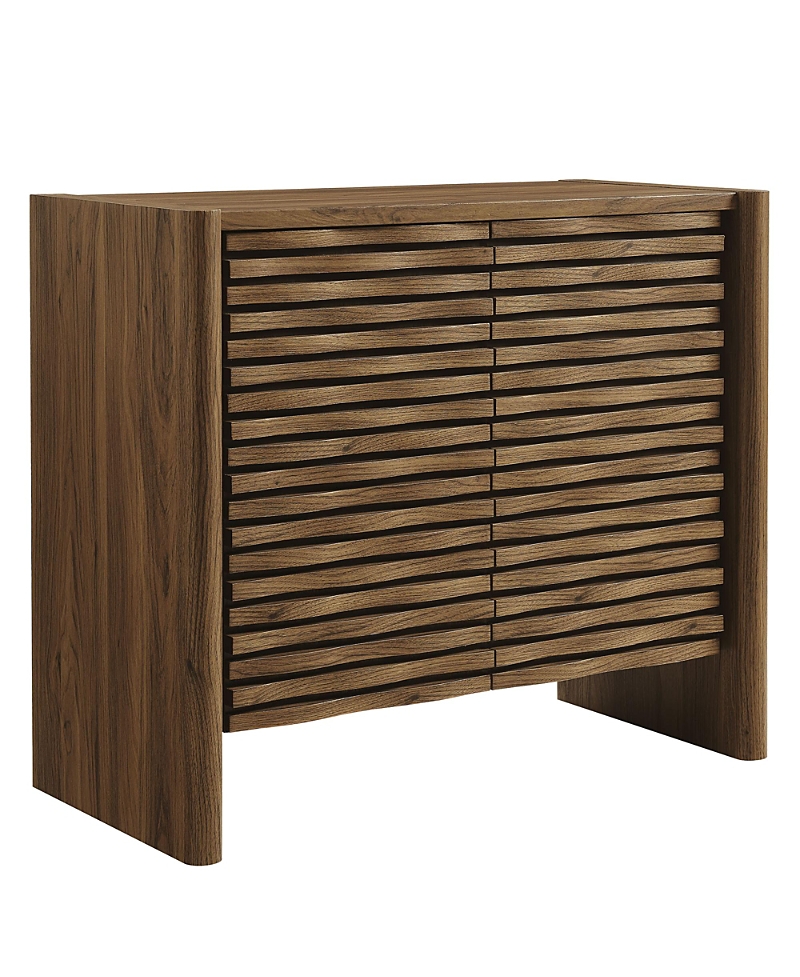 Modway Emric Wave Accent Cabinet In Brown
