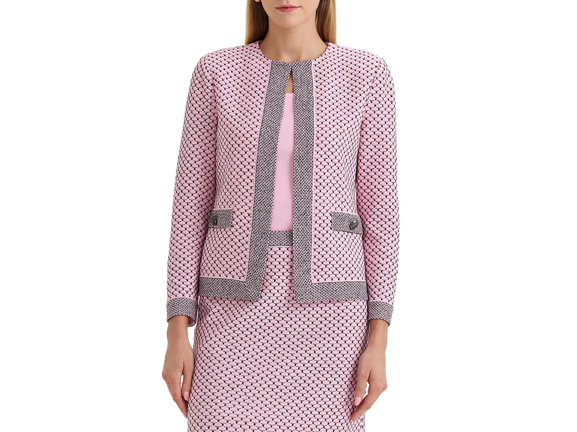 Shell Stitch Knit Jacket - Image 1