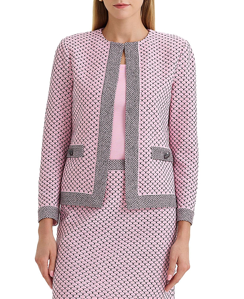 Ming Wang Shell Stitch Knit Jacket