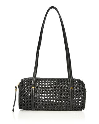 Brioche Mini Woven Leather Shoulder Bag