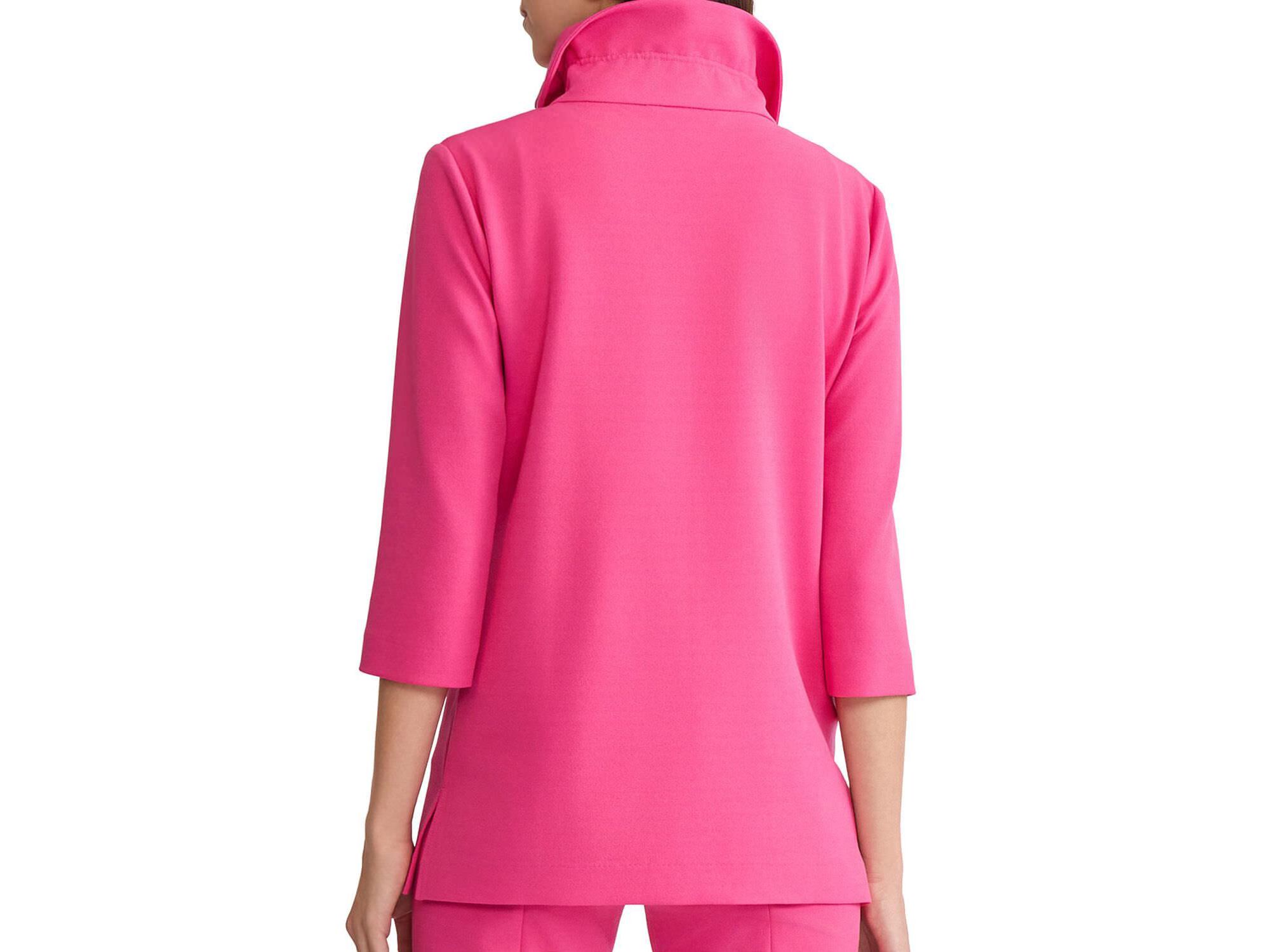 Ruffle Neck Deco Crepe Jacket — Image 3