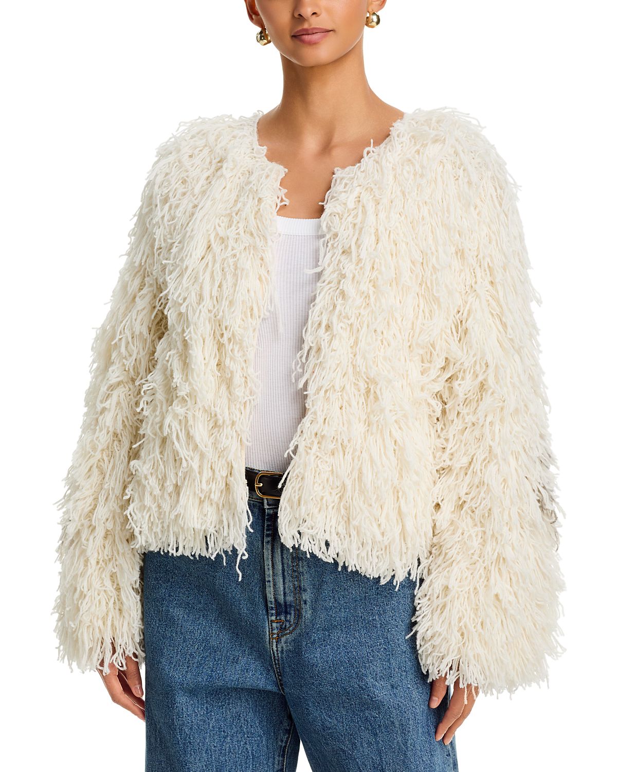 Frame The Fringe Sweater Jacket