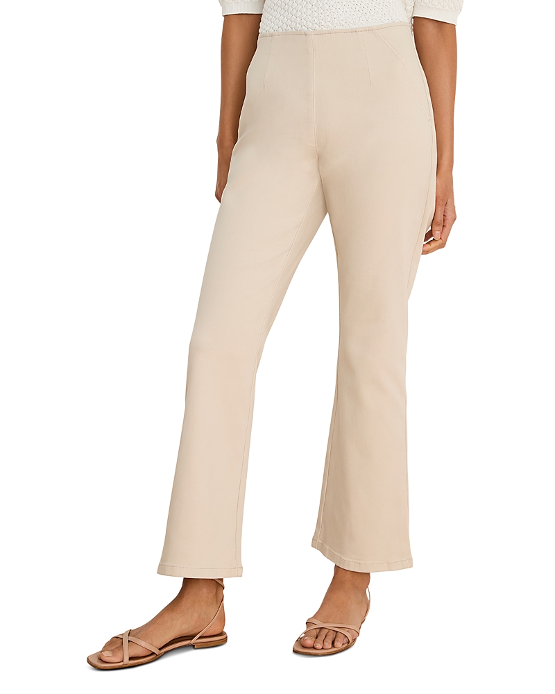 Nic+Zoe Berkeley High Rise Ankle Bootcut Jeans in Macadamia