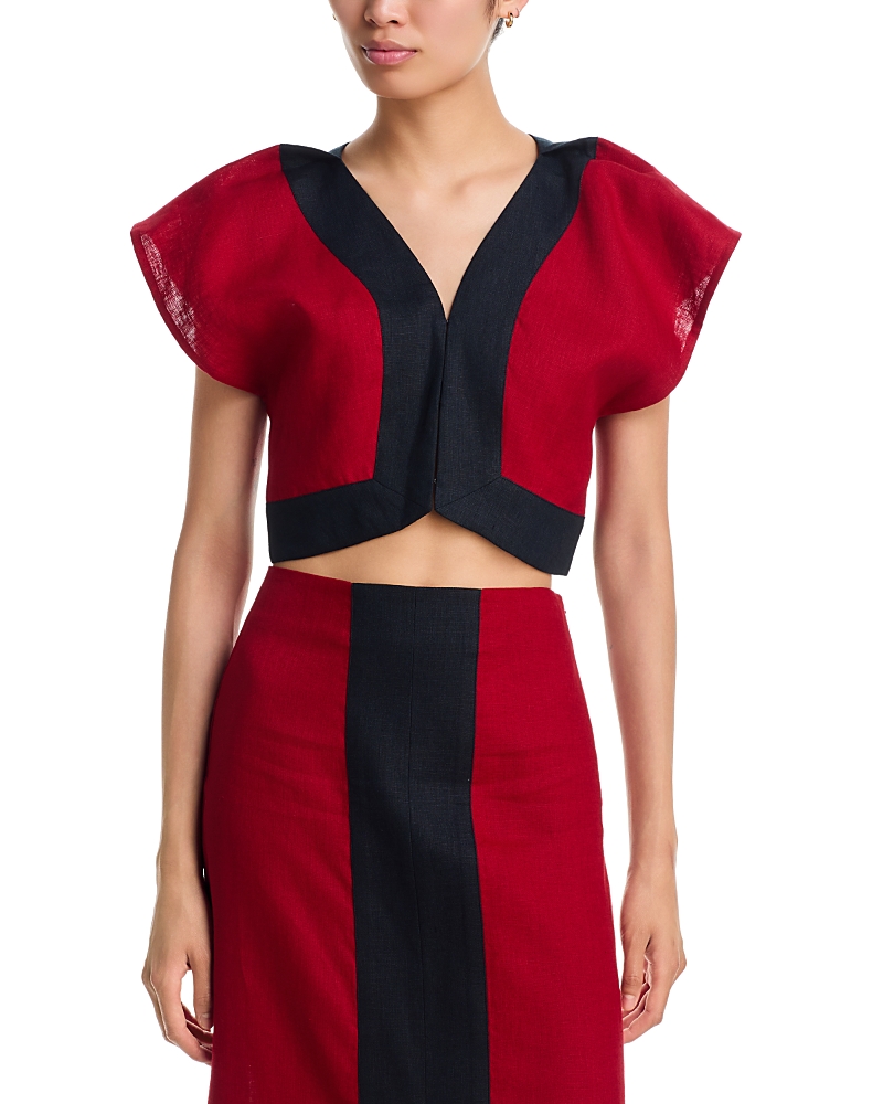 Liberowe Havi Linen Cropped Top