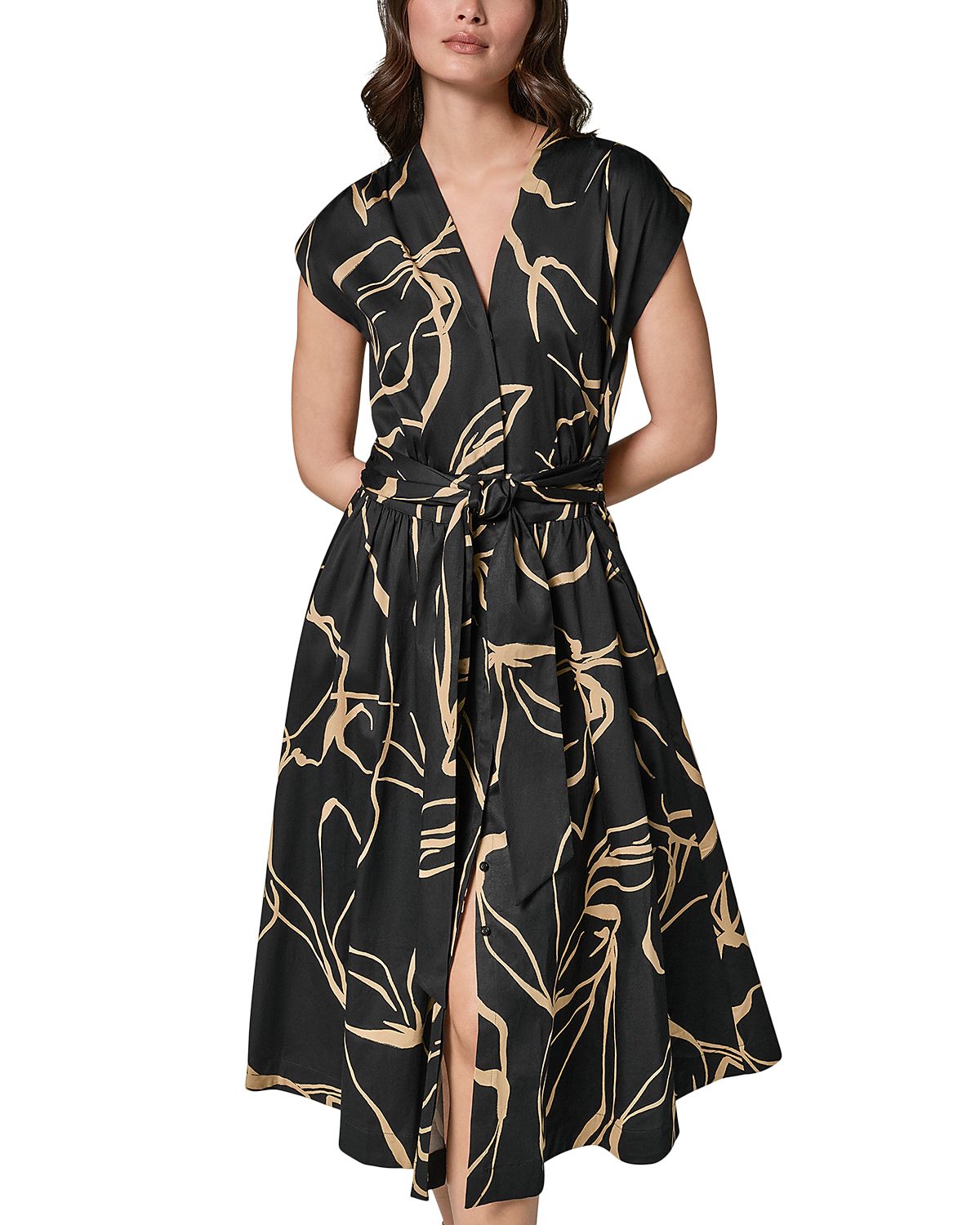Donna Karan New York Midi Shirt Dress