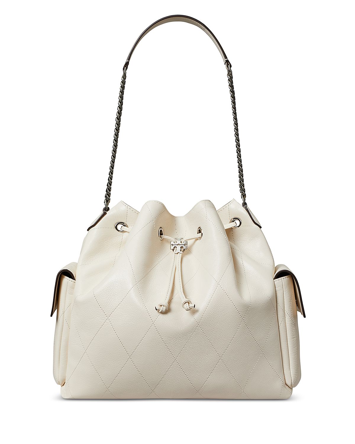 Tory Burch Charlie Large Quilted Leather Shoulder Bag