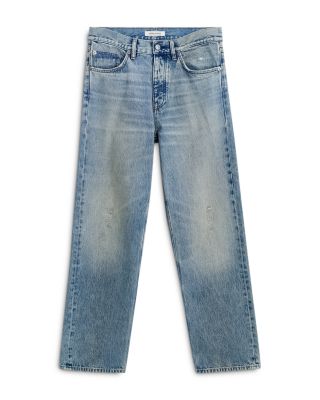 Loose Fit Faded Jeans in Light Worn