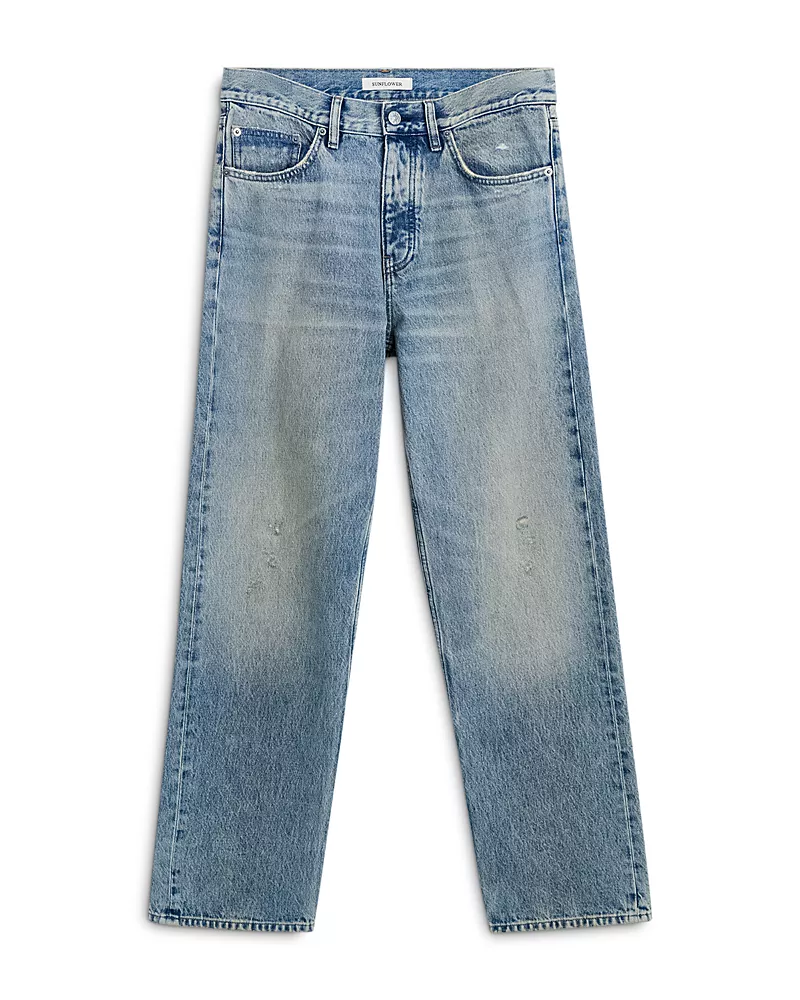 Sunflower Loose Fit Faded Jeans in Light Worn