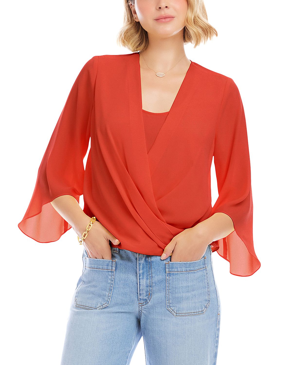 Karen Kane Drape Front Crossover Top
