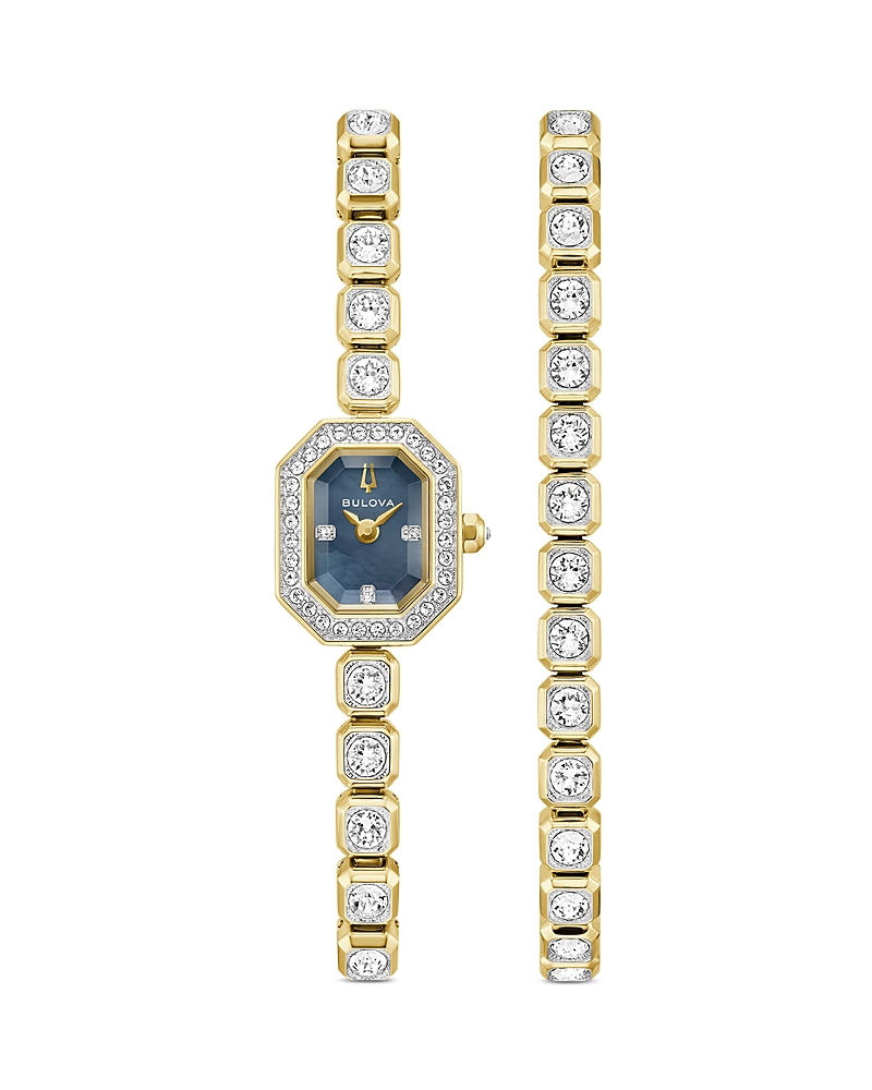 Bulova Box Set Crystal Bracelet & Watch, 15mm
