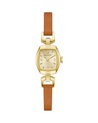 Goddess of Time Jackie Leather Strap Watch, 18mm x 18mm