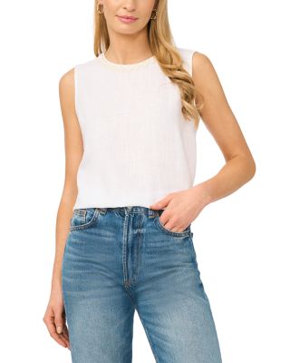 Vince Camuto Sleeveless Crewneck Blouse