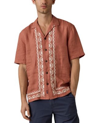 Short-Sleeve Embroidered Shirt