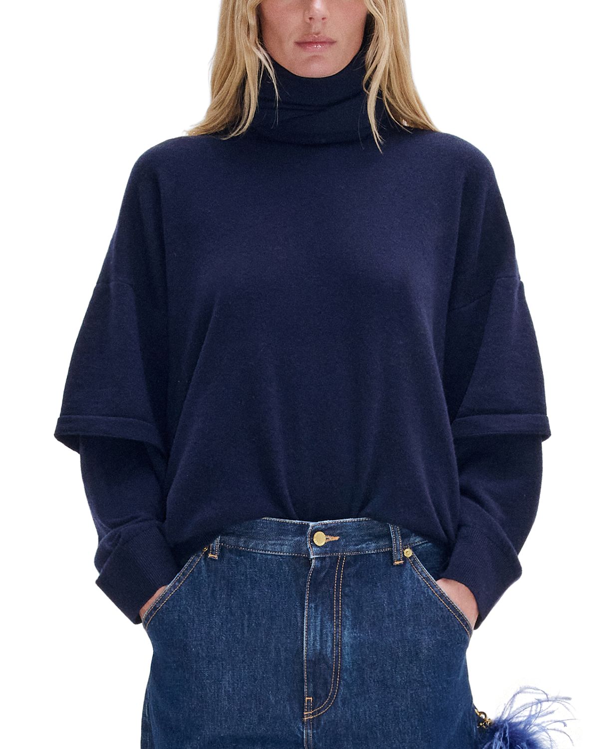 Darkpark Troy Merino Wool & Cashmere Double Sleeve Tee