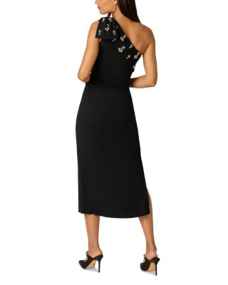 Beaded Crepe Bow Dress - thumbnail 4