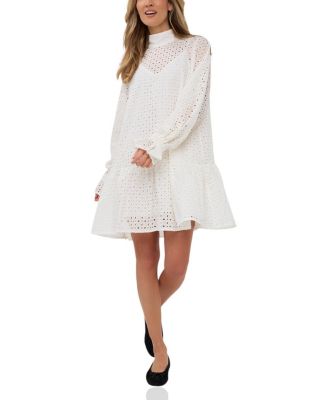 Marielle Stokkelaar Solveig Turtle Neck Lace Dress