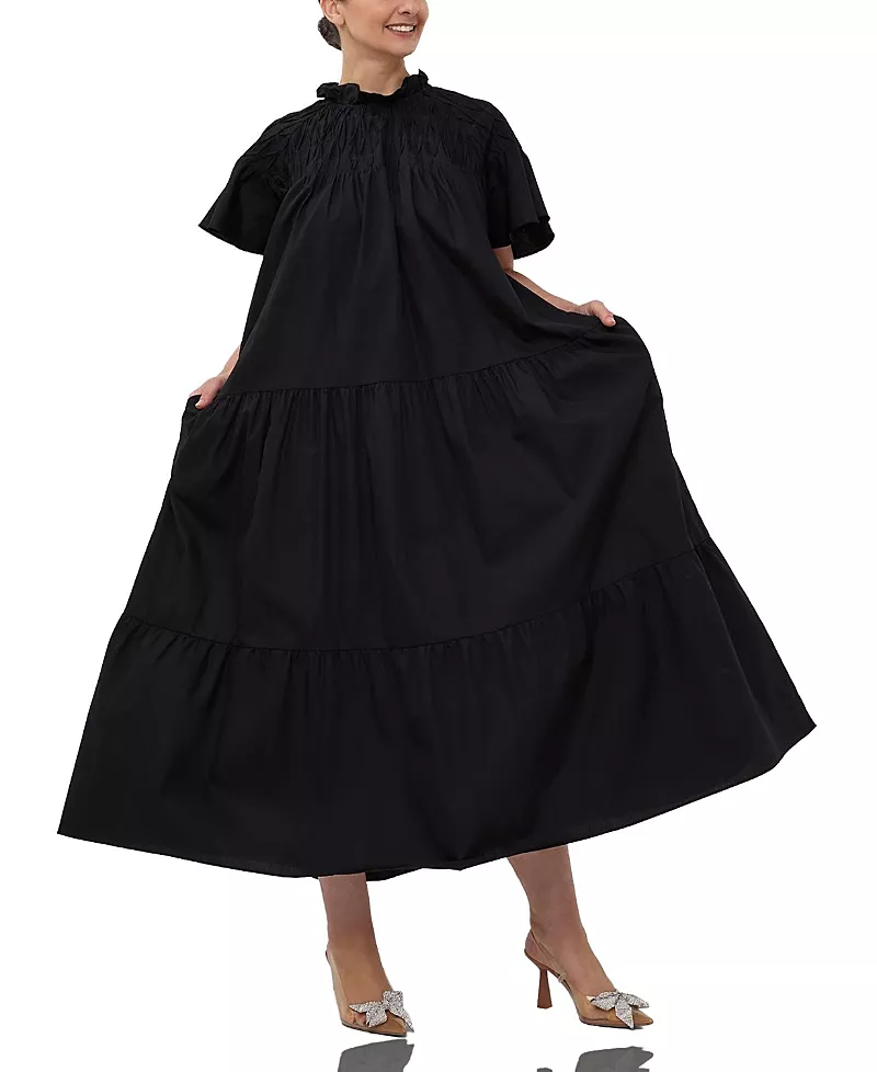 Marielle Stokkelaar Filippa Smocked Cotton Dress