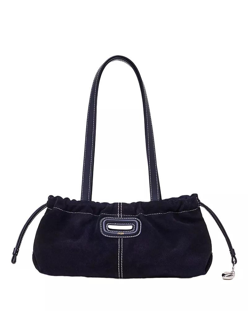 Maje Milpli Gazette Suede Tote