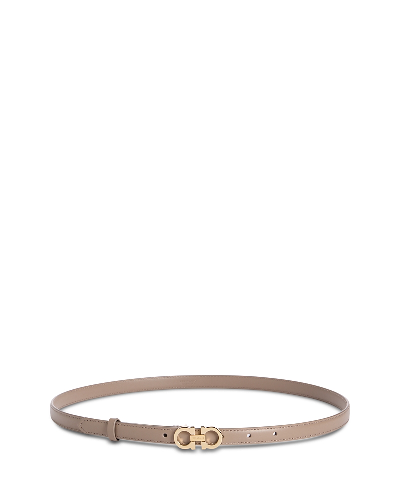 Ferragamo Women's Double Gancini Leather Belt