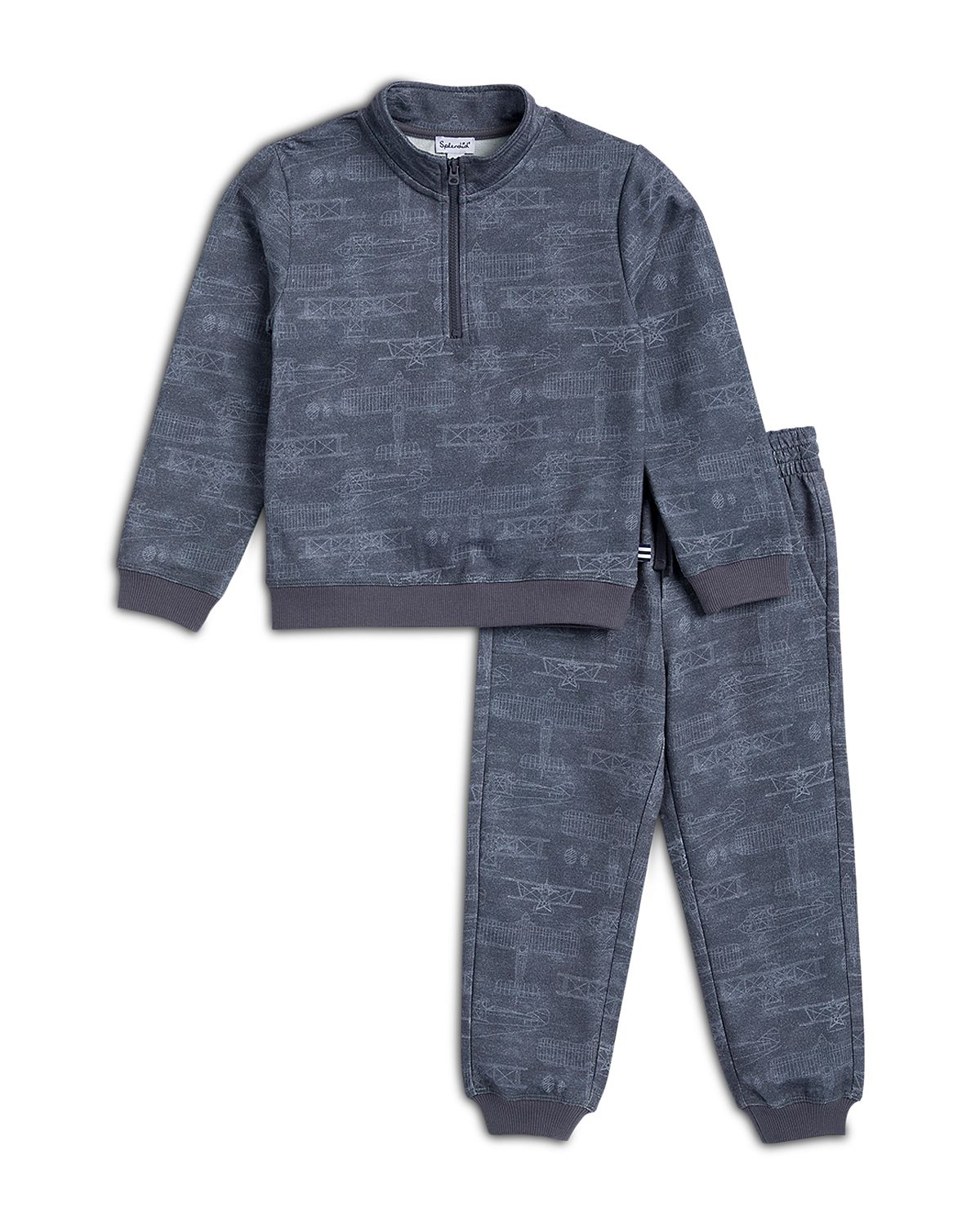 Splendid Boys' Takeoff Quarter Zip Sweatshirt & Jogger Pants Set - Little Kid