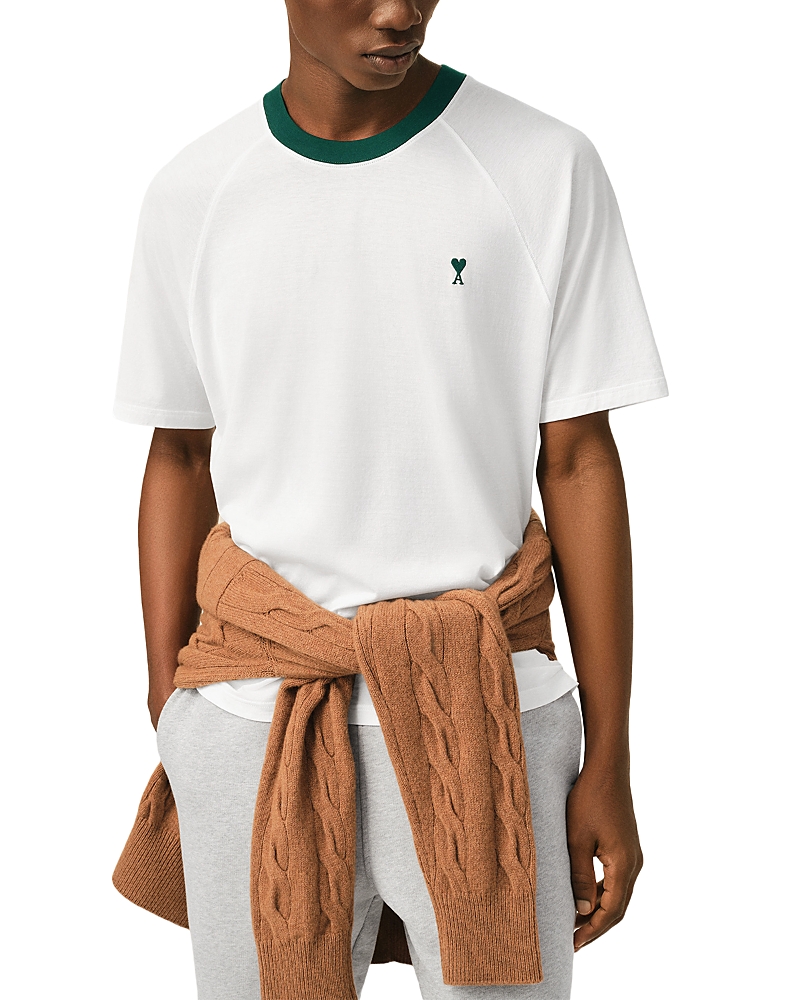 Ami Ringer Embroidered Tennis T-Shirt