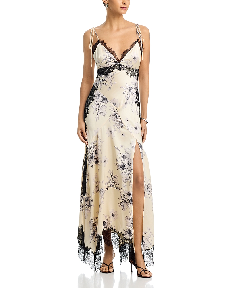Cinq a Sept Handsketched Floral Jett Dress