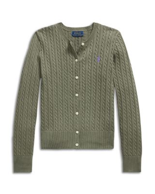 Girls' Cable-Knit Cardigan - Big Kid