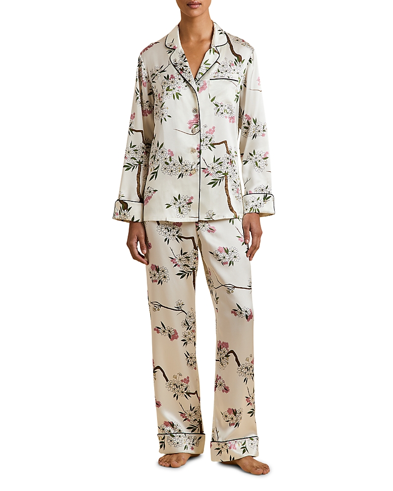 Olivia von Halle Lila Silk Long Pajama Set