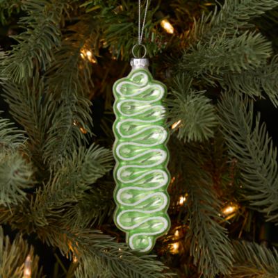 Glass Ribbon Candy Ornament