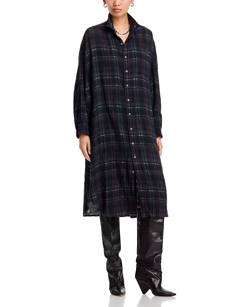R13 Reversible Jumbo Shirtdress