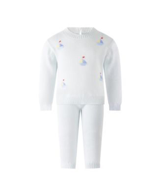  Boys' Pima Crochet Sailboat Knit Set - Baby