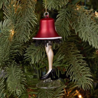 Alice + Olivia Red Leg Lamp Ornament