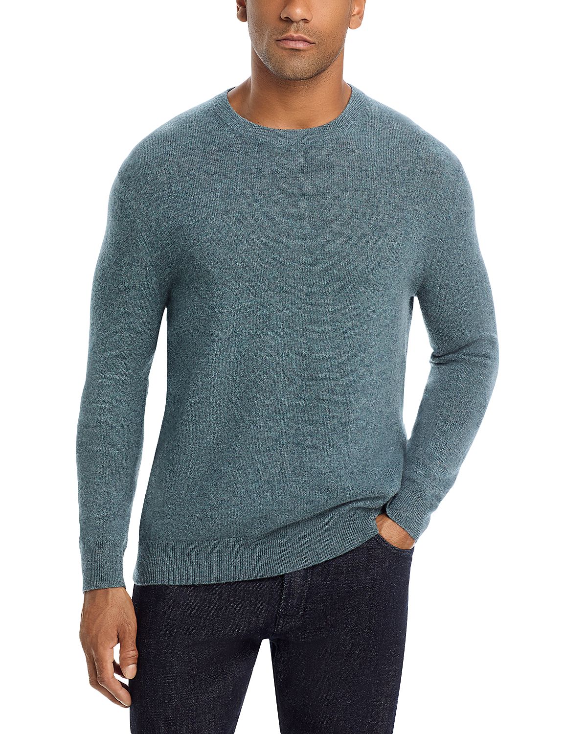 The Men's Store at Bloomingdale's Seaglass Cashmere Half-Zip Sweater - Exclusive