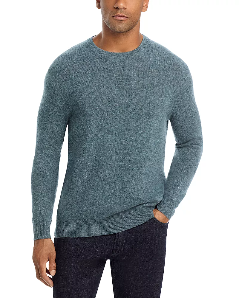 The Men's Store at Bloomingdale's Seaglass Cashmere Crewneck Sweater - Exclusive