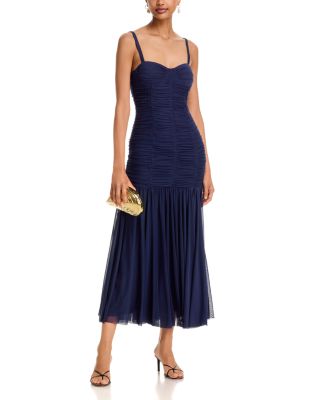 Bustier Maxi Mesh Dress - Exclusive - thumbnail 2