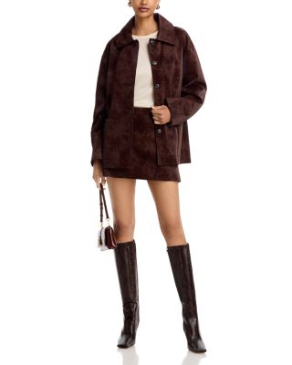 Rita Faux Suede Jacket & Molly Mini Skirt