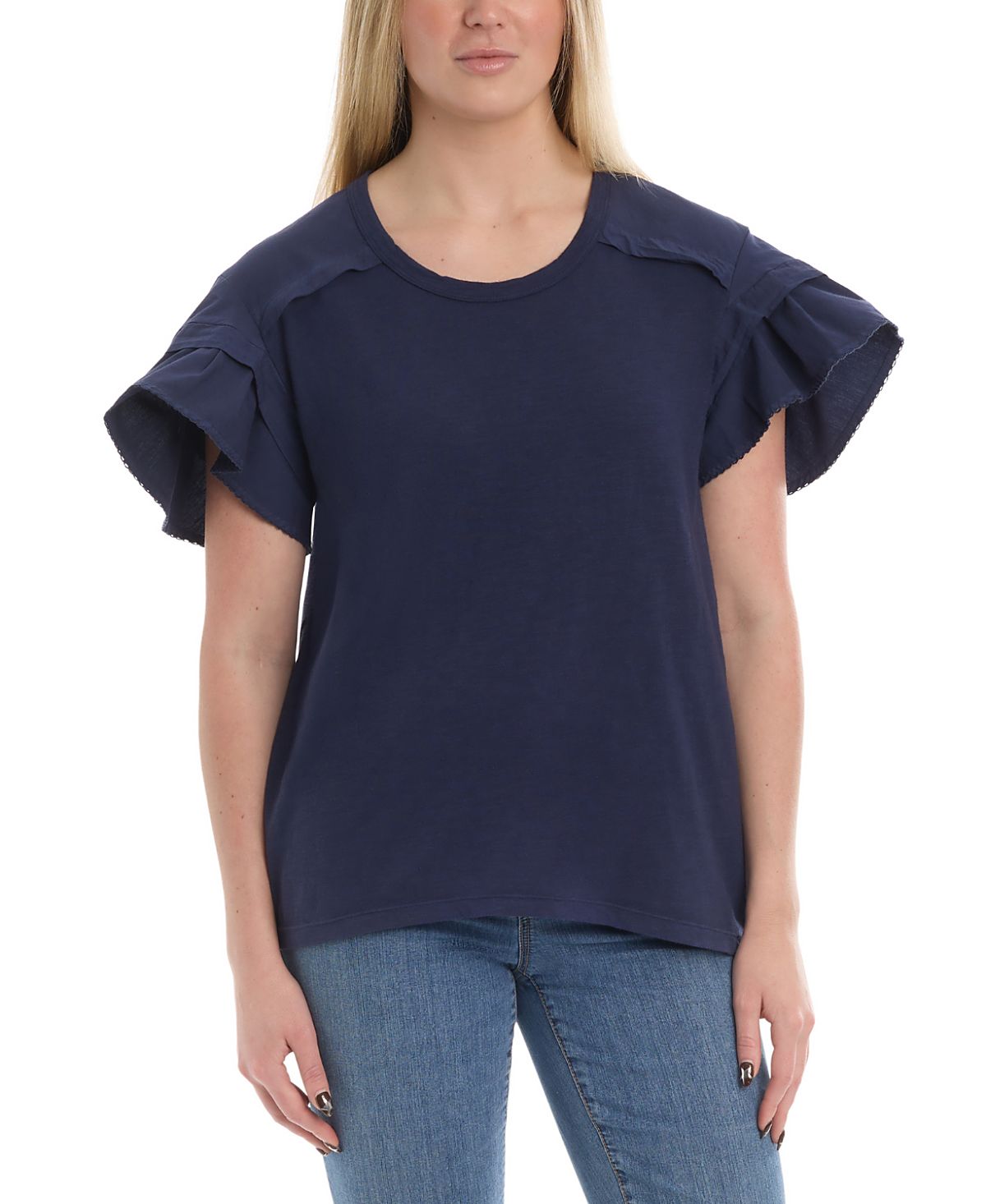 Wilt Clothing Ruffle Short Sleeve Tee