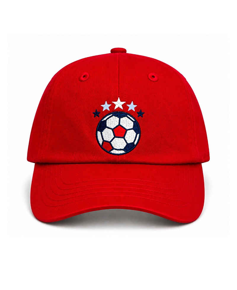 Bits & Bows Girls' Usa Soccer Bow Baseball Hat