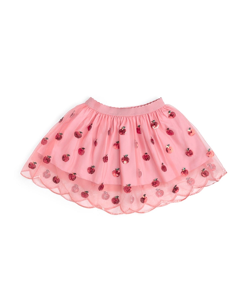 Sweet Wink Girls' Apple Sequin Scalloped Tutu Skirt - Baby, Little Kid, Big Kid