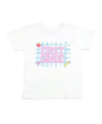 Girls' First Grade Pearl Patch Short Sleeve T-Shirt - Little Kid, Big Kid
